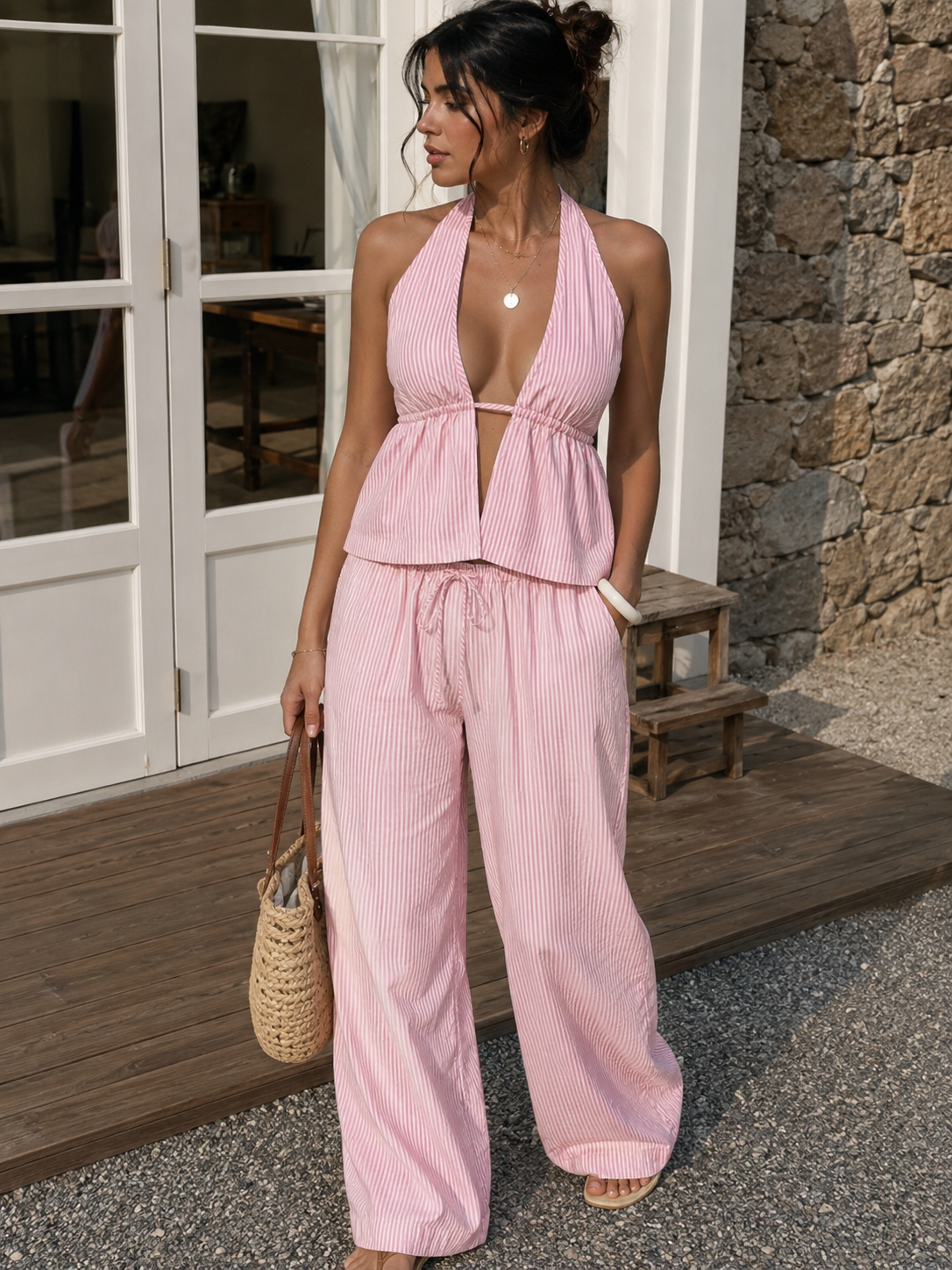 Conjunto Verano Elegance Rayas